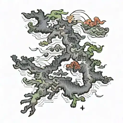 Egal With Panjab Map Made Entirely Done In Black Grey