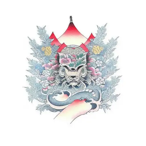 Full Right Arm Sleeve With Nature Designs