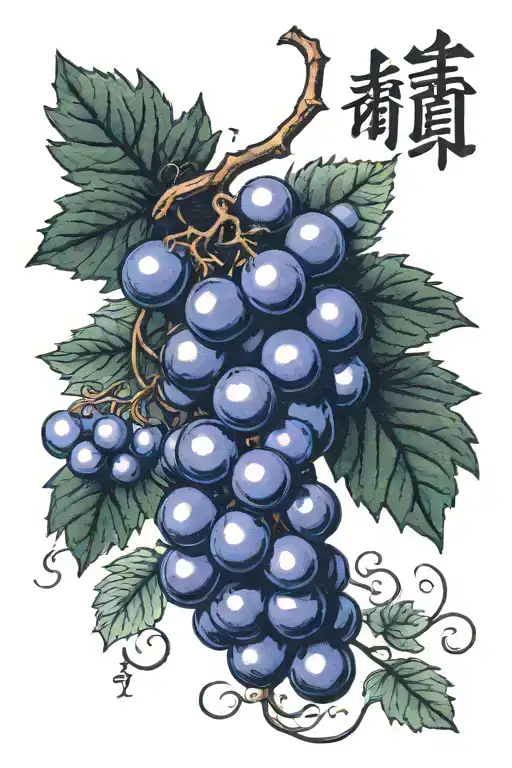 Grape With Word Ubasan