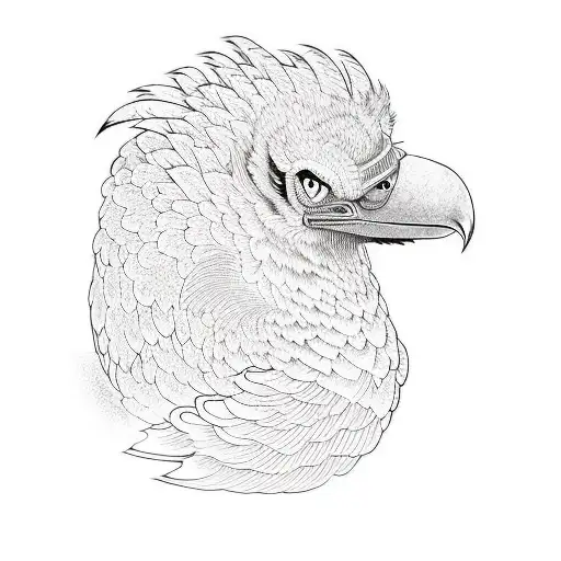 A Vulture Red And Black Old School