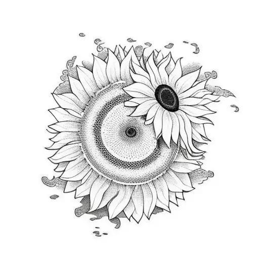 Holding Hands With Sunflower Wrapped Around Them