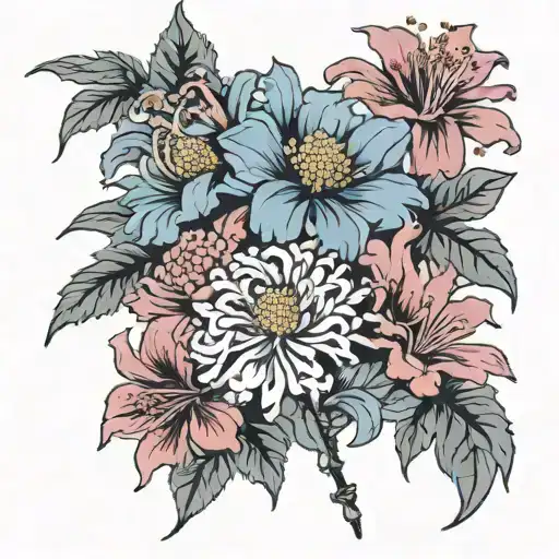 Chrysanthemum Hibiscus Lily