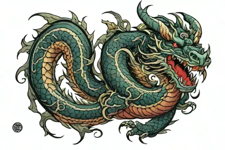 World Of Warcraft Style Serpent Dragon