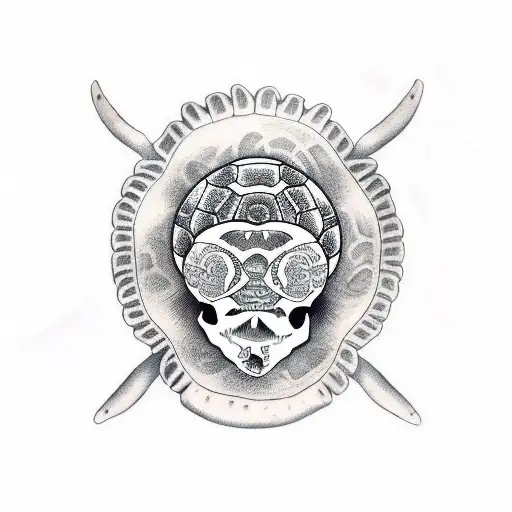 Turtle With Skull