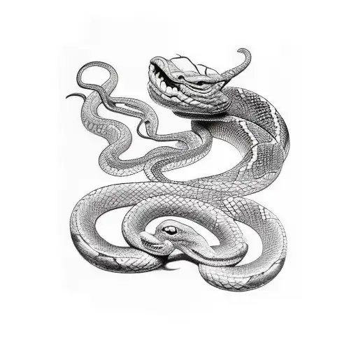 Snake Muy Detallado Para Dama Y Delicado