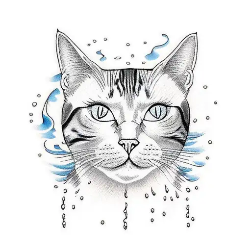 Cat With Water