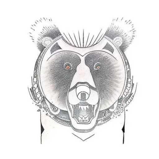 A Bear Lifting Weights