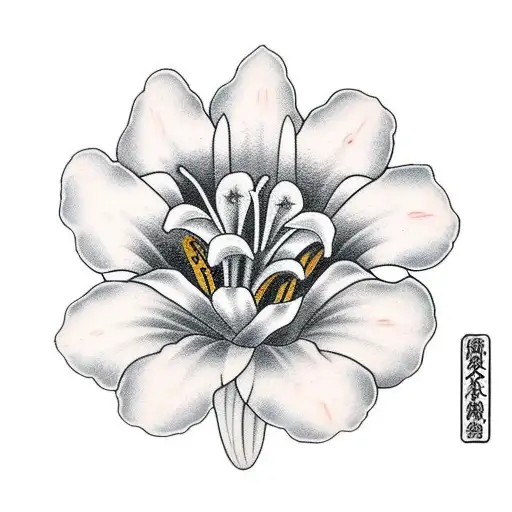 Lily Flowers On A Lorraine Cross