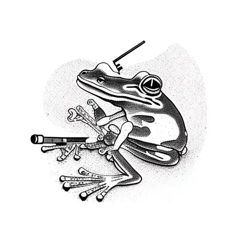 Frog Smoking
