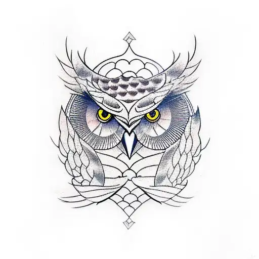 Kaizen Constant Improvement Symbol With Owl