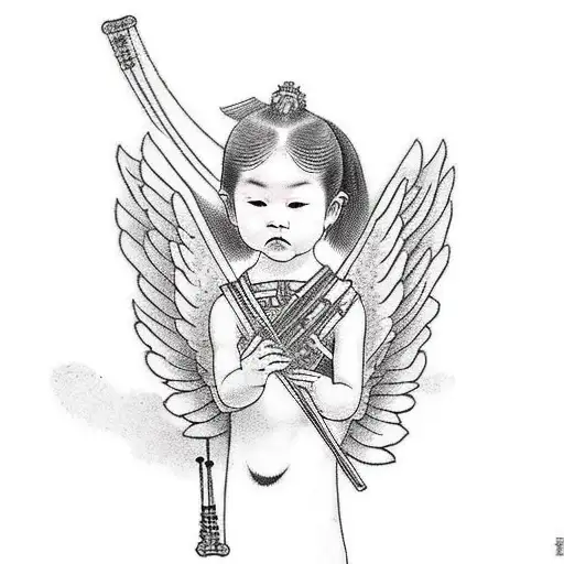 A Little Angel With A Lyre
