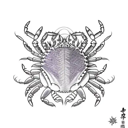 Crab With Asian Women Eyes And Lega