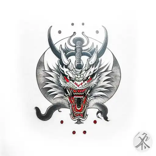 Samurai Mask Dragon