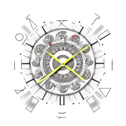 Clock Whit 13 Digits