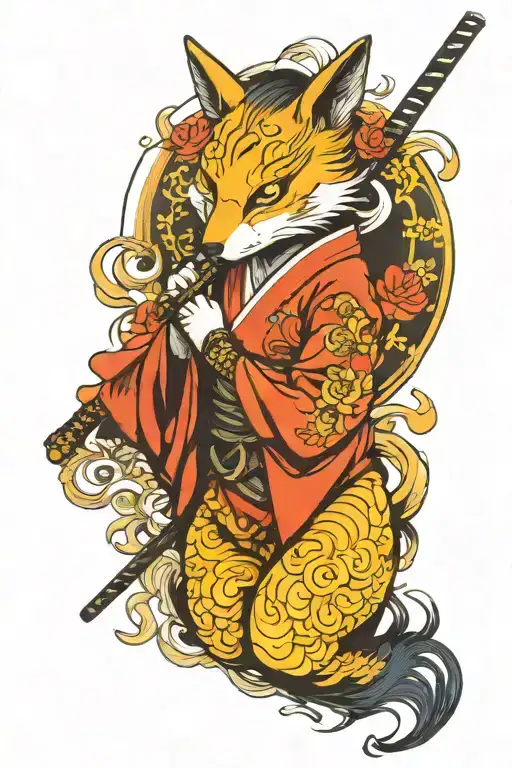 Kitsune Samurai Female