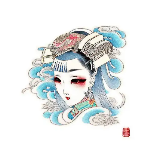 Beautiful Asian Girl Bangs