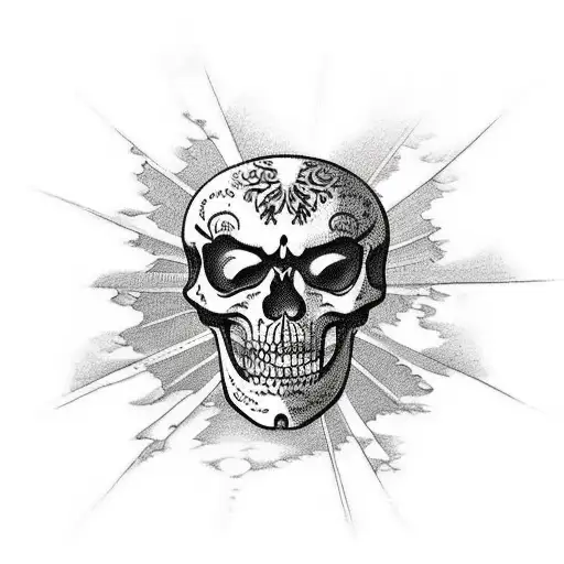 Skeleton Holding A Strawberry