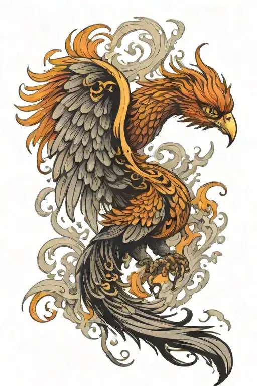 Phoenix Rising From The Ashes