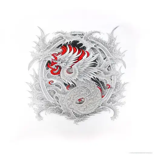 Phoenix Rising Ting And Yang