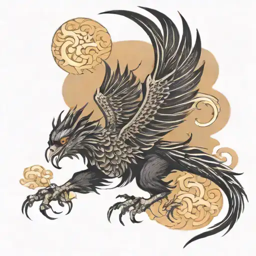 Crow Dragon Flying