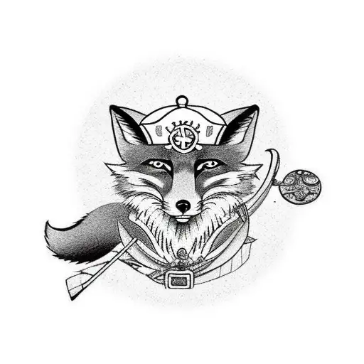 Fox With A Pirate Hat