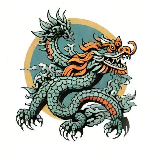 Quetzalcoatl On Mayan Pyramid