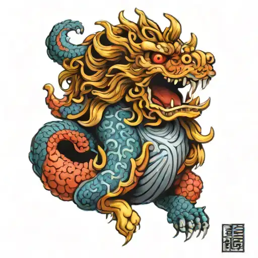 Foo Dog Claw Colored