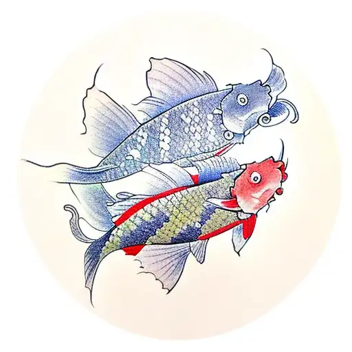 Two Koi Fish