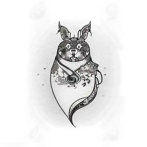 A Heart-shaped Music Sheet With Animals And Friends Inside