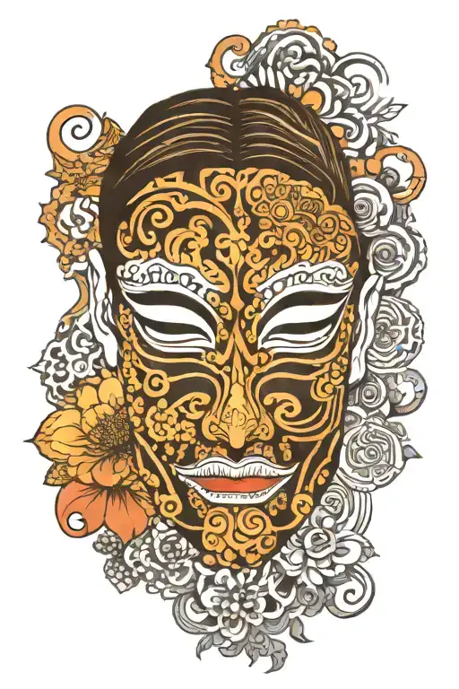Henna Mask Surrounded