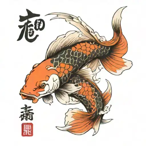 I Need A Tattoo Of 2 Koi Fish Swimming Of The Fushimi Inari Taisha Gate