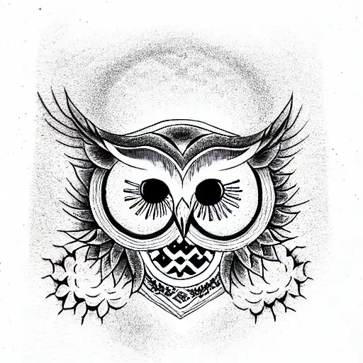 Owl And All Seeing Eye