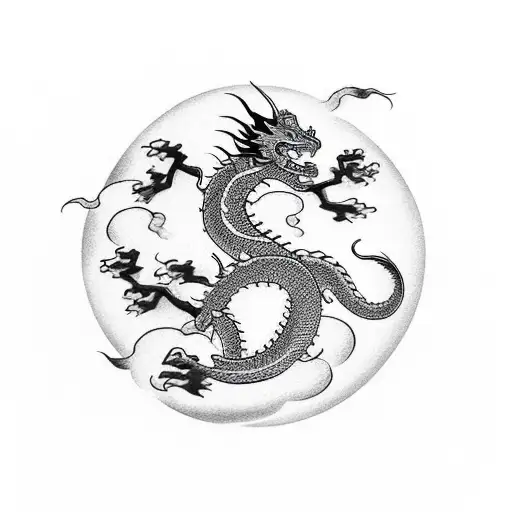 Dragon Wrapped Cherry Bloosom Bonsai Tree