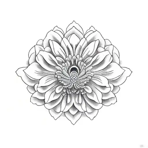 Chrysanthemum Blackout Background