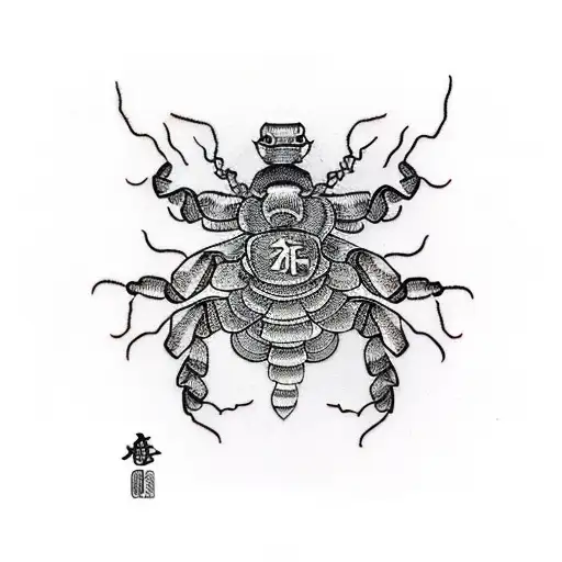 Scorpion Lettee M And Letter J