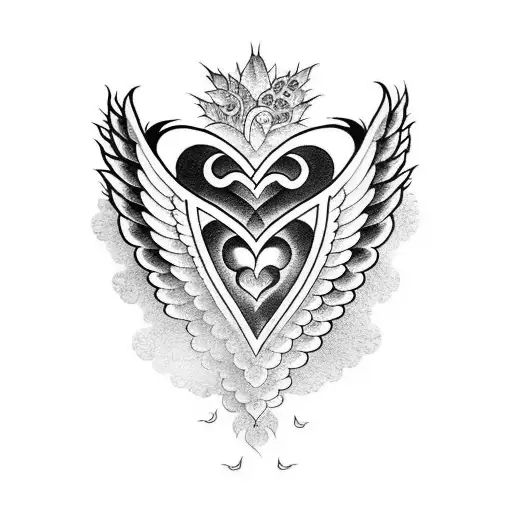 Heart With Angel Wings