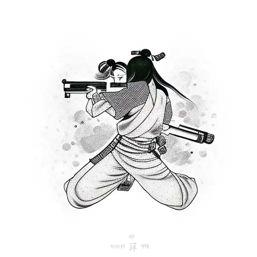 Girl With Gun Ninja