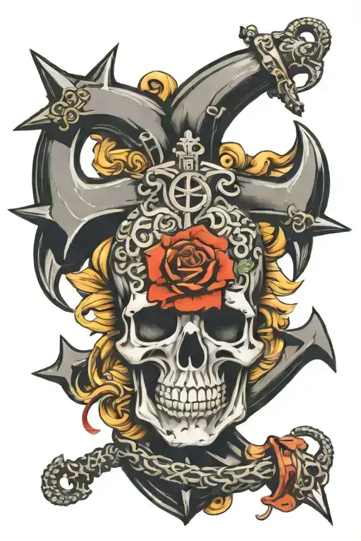 Anchor And Skull