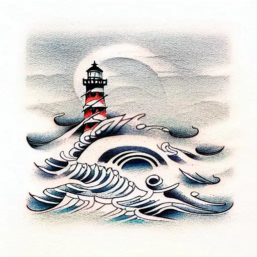 Lighthouse With A Gem Light