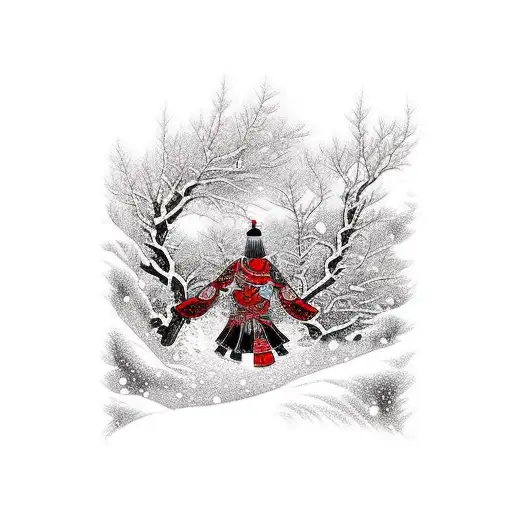 Red And Black Winter Arm Men