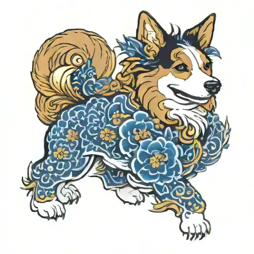 Corgi As A Foo Dog