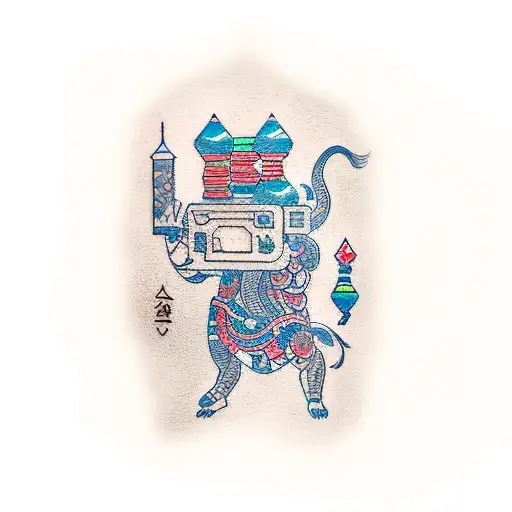 A New-school Tattoo Of A Data Scientist Analyzing A Gaming Code