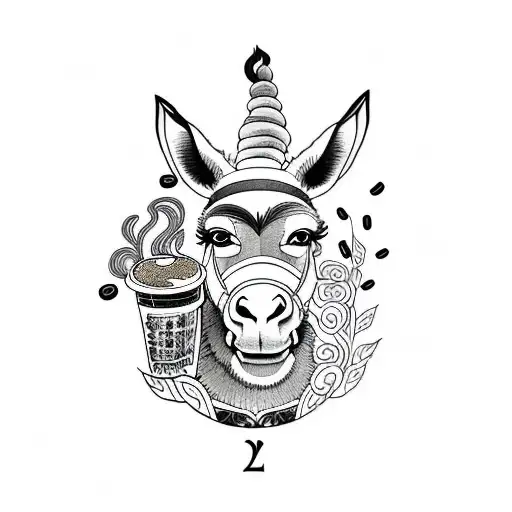Donkey With Coffee