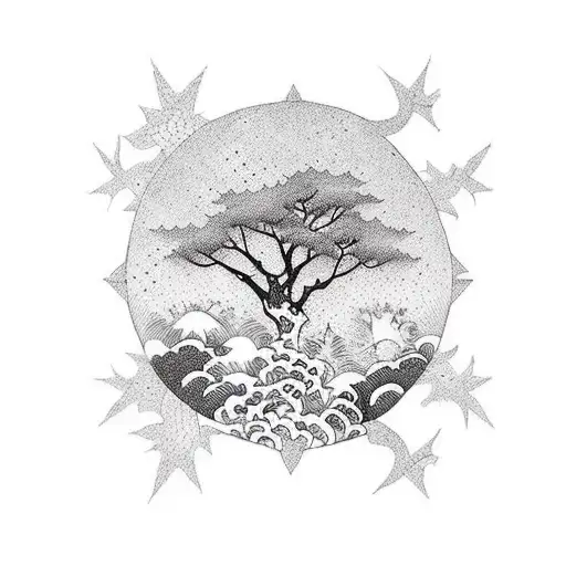 Forest With Star Heaven