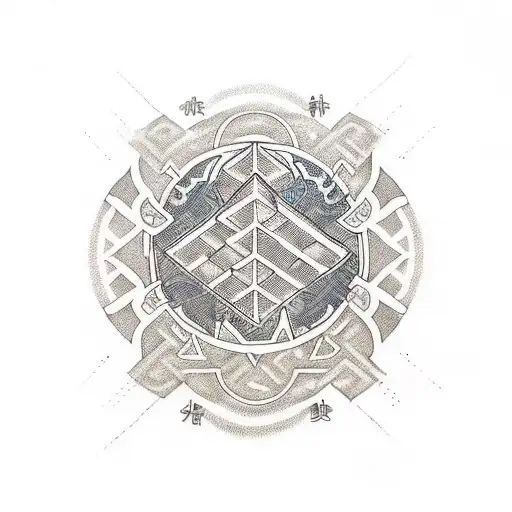 A Minimalist Design Of Savi Rha Khaki's Occupation Symbolized Through A Unique And Abstract Symbol