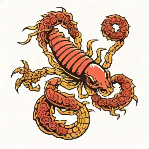 Scorpion In The Shape Of A Q