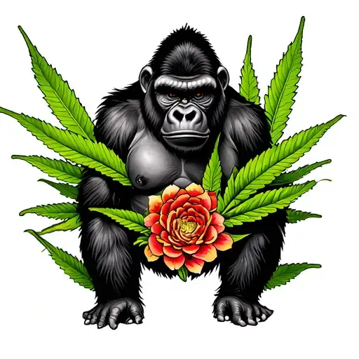 Weed Trippy Gorilla