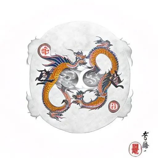 Dragon And Tiger Yin And Yang
