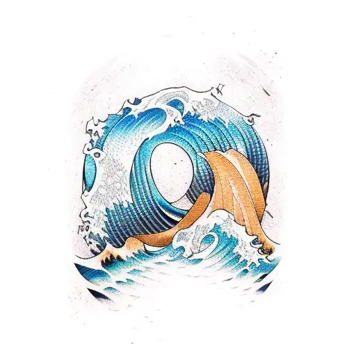 Wave Katana Abstract