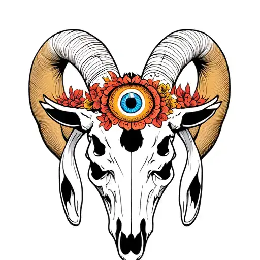 Goat Skull 3Rd Eye
